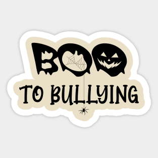 Be Kind And Boo To Bullying Halloween Sticker